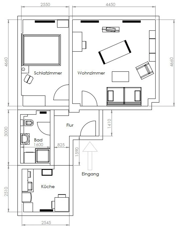 2 Zimmer Wohnung mit 50 m² in Zwickau – Bild 5