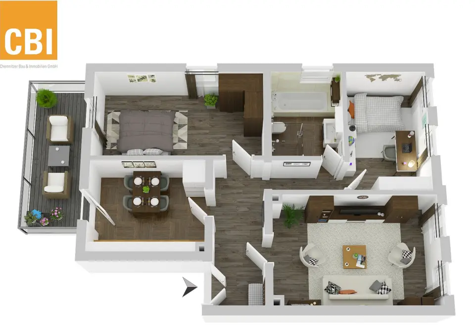 7 Zimmer Wohnung mit 148 m² in Limbach-Oberfrohna – Bild 7