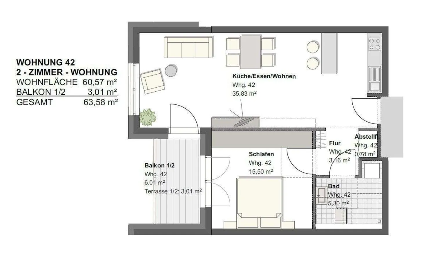 2 Zimmer Wohnung mit 64 m² in Wetzlar – Bild 8