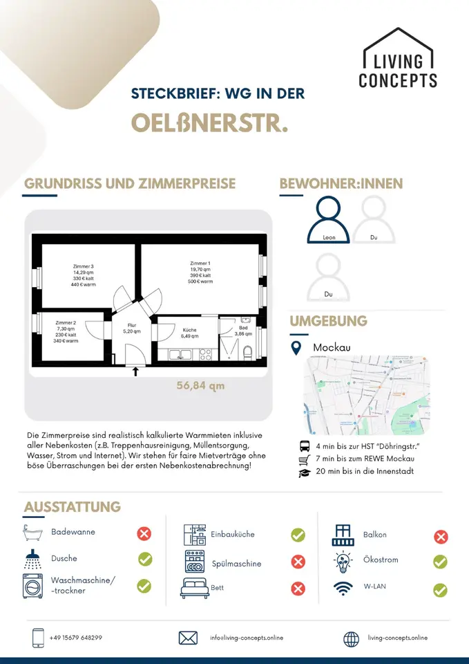 WG-Zimmer mit 14 m² in Leipzig – Bild 9