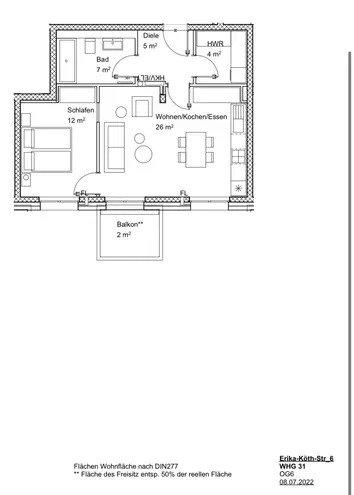 3 Zimmer Wohnung mit 56 m² in München – Bild 11