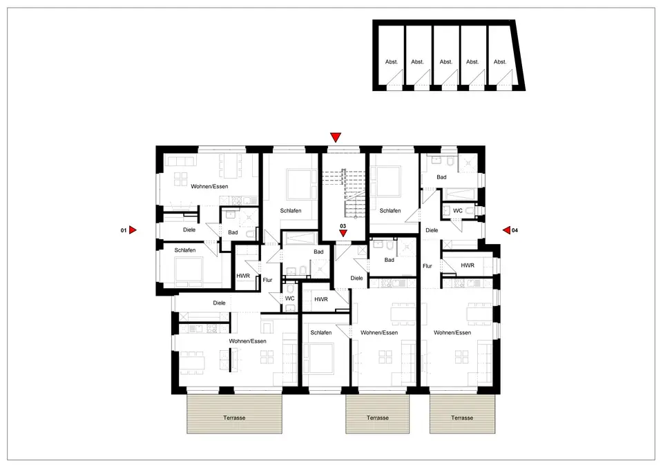3 Zimmer Wohnung mit 100 m² in Greven – Bild 6
