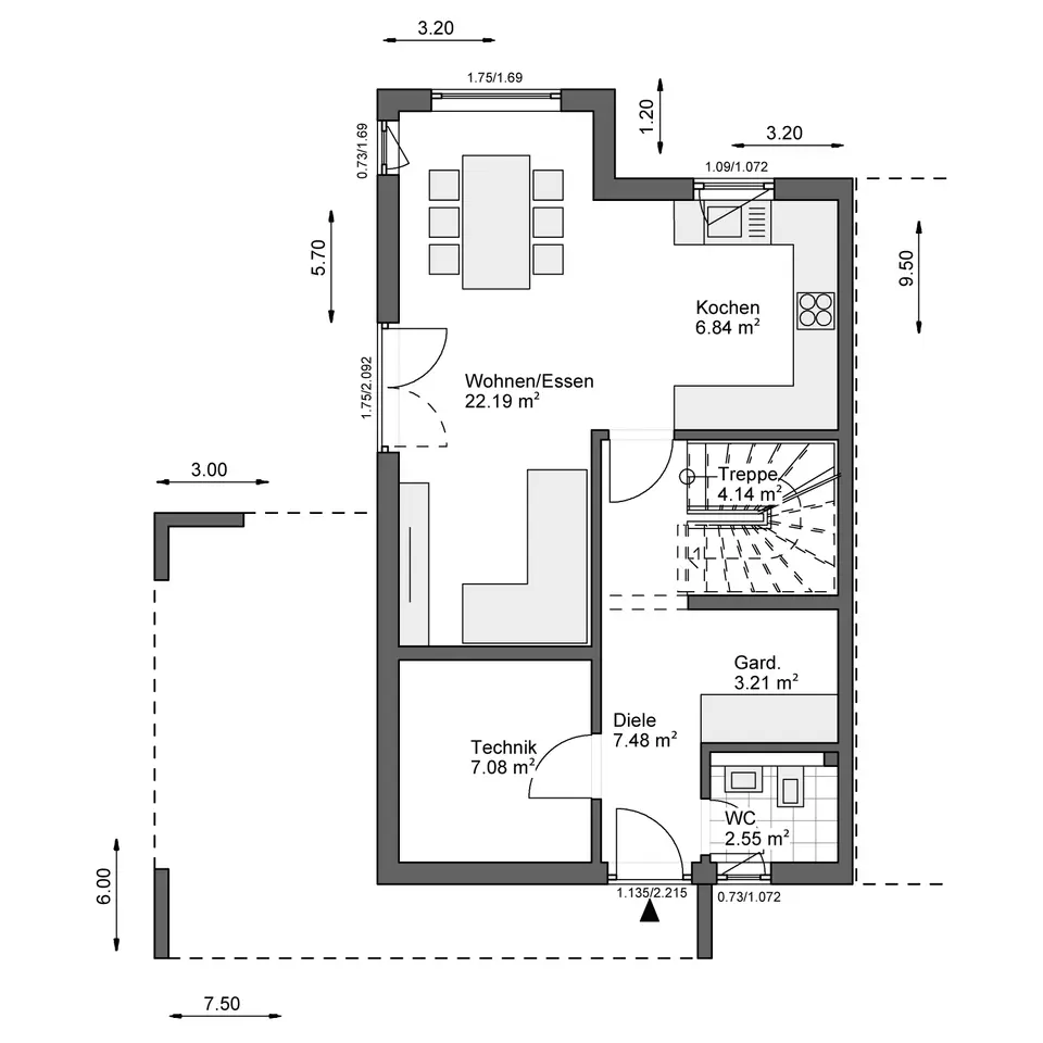 3 Zimmer Haus mit 100 m² in Dortmund – Bild 3
