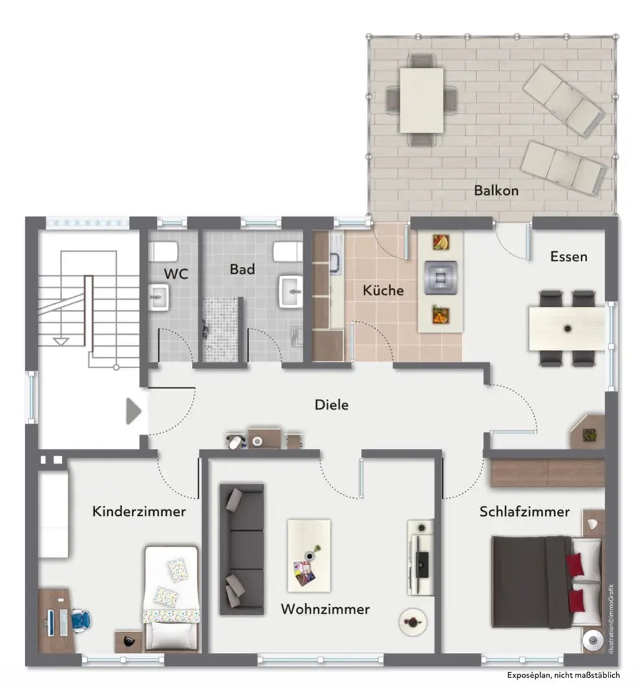 3 Zimmer Wohnung mit 110 m² in Gütersloh – Bild 5