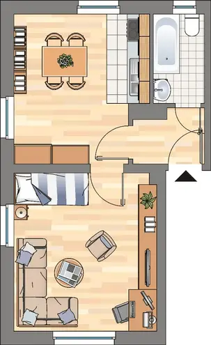 1 Zimmer Wohnung mit 35 m² in Herne – Bild 4
