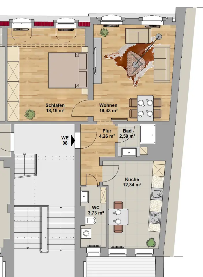 2 Zimmer Wohnung mit 60 m² in Zwickau – Bild 9