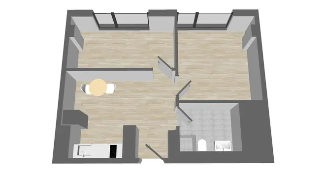 WG-Zimmer mit 11 m² in Frankfurt am Main – Bild 2