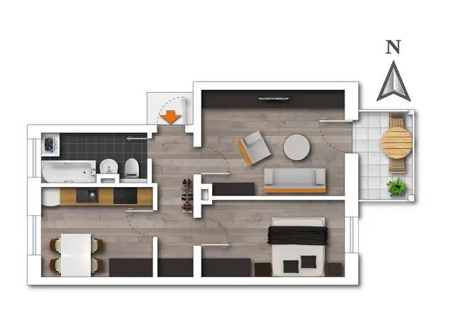 2 Zimmer Wohnung mit 55 m² in Chemnitz – Bild 10