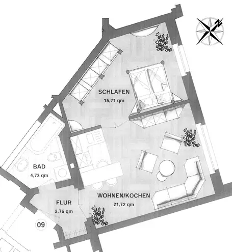2 Zimmer Wohnung mit 46 m² in Dresden – Bild 10