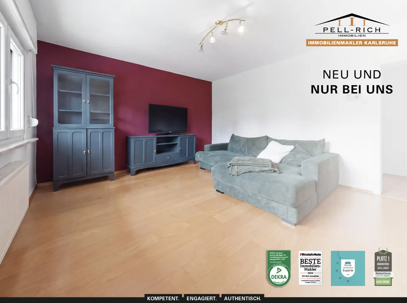 2 Zimmer Wohnung mit 53 m² in Karlsruhe – Bild 1