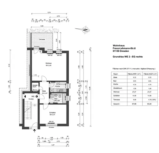 2 Zimmer Wohnung mit 63 m² in Dresden – Bild 8