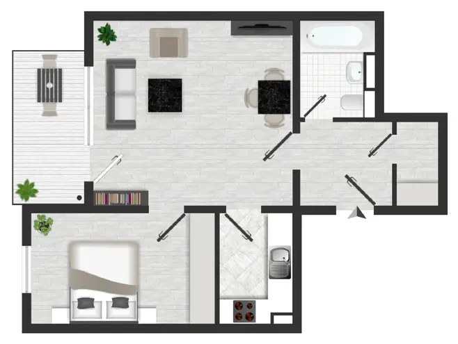 2 Zimmer Wohnung mit 51 m² in Dresden – Bild 2