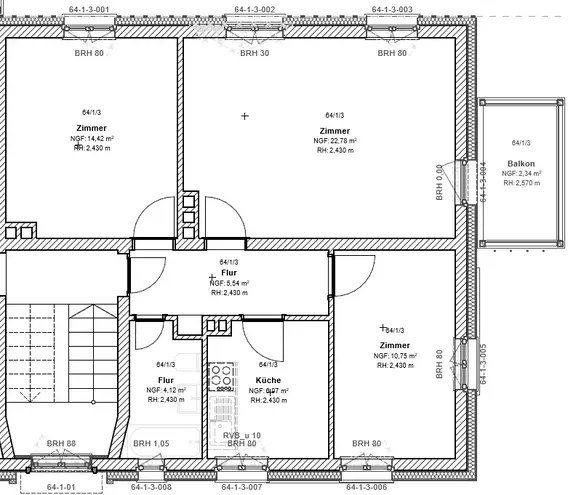 3 Zimmer Wohnung mit 67 m² in Kassel – Bild 2