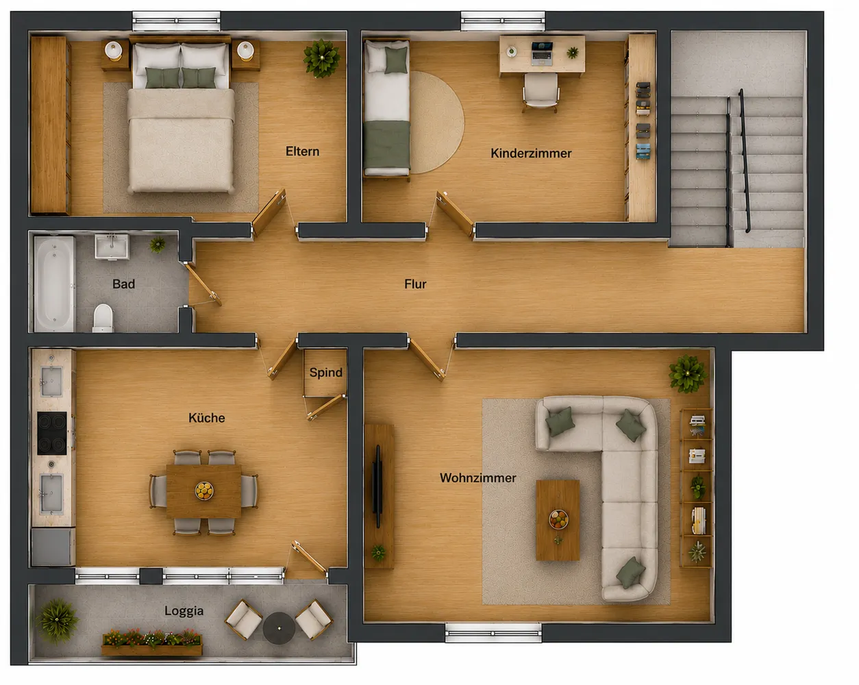 3 Zimmer Wohnung mit 71 m² in Neuss – Bild 1