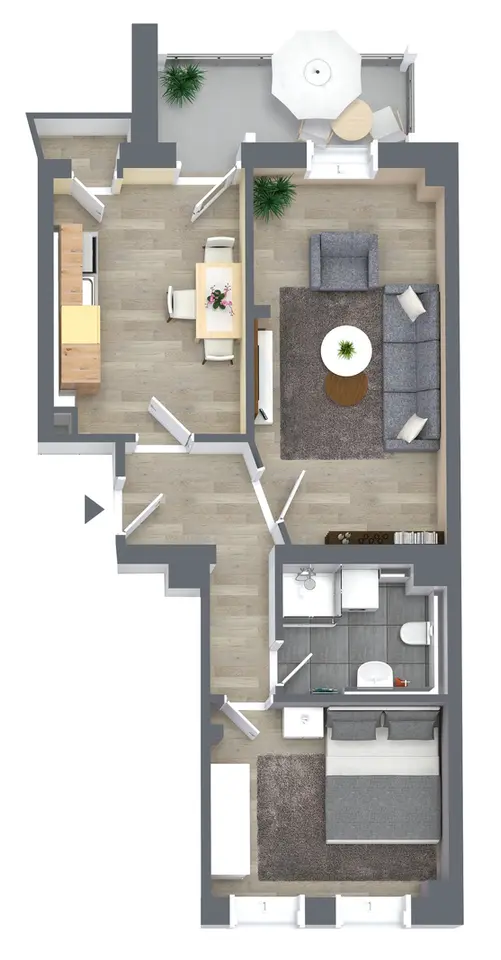 2 Zimmer Wohnung mit 52 m² in Chemnitz – Bild 5