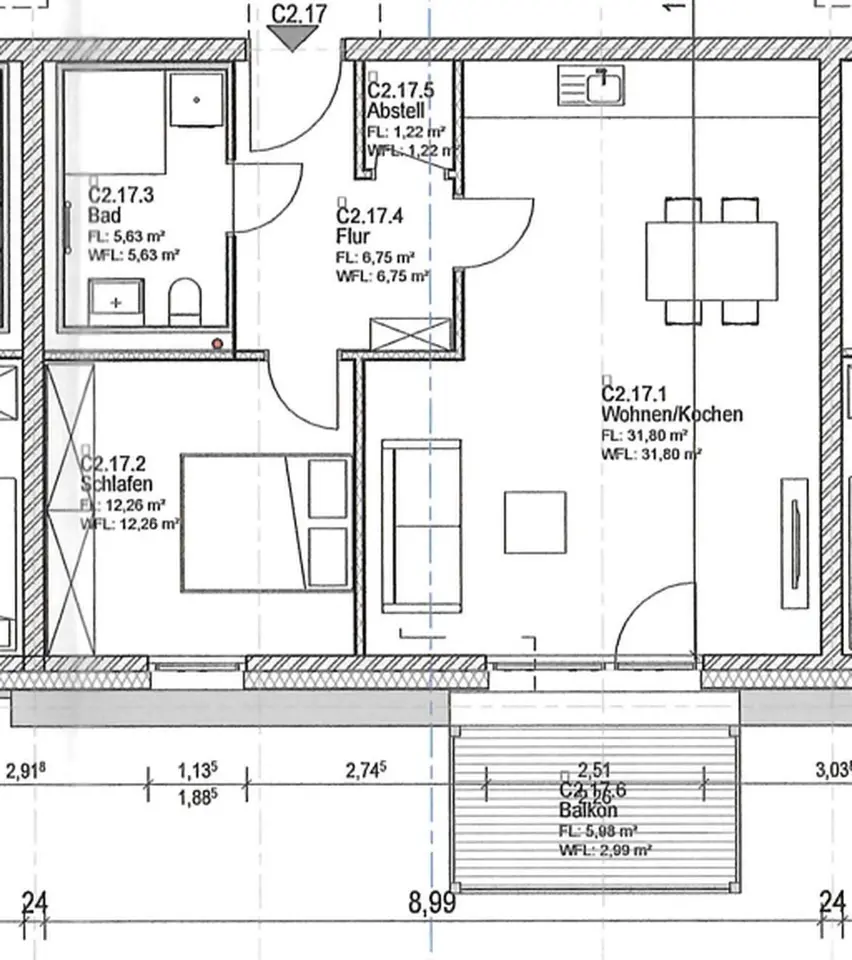 2 Zimmer Wohnung mit 69 m² in Uelzen – Bild 10