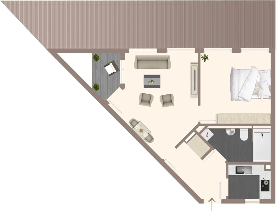 2 Zimmer Wohnung mit 50 m² in Vechta – Bild 5