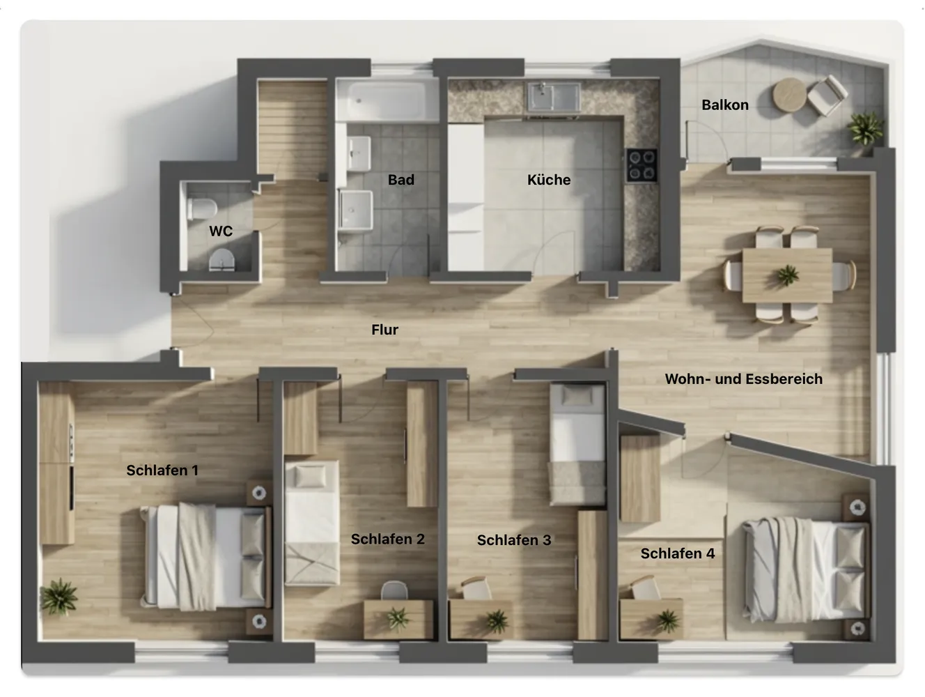 6 Zimmer Wohnung mit 93 m² in Passau – Bild 7