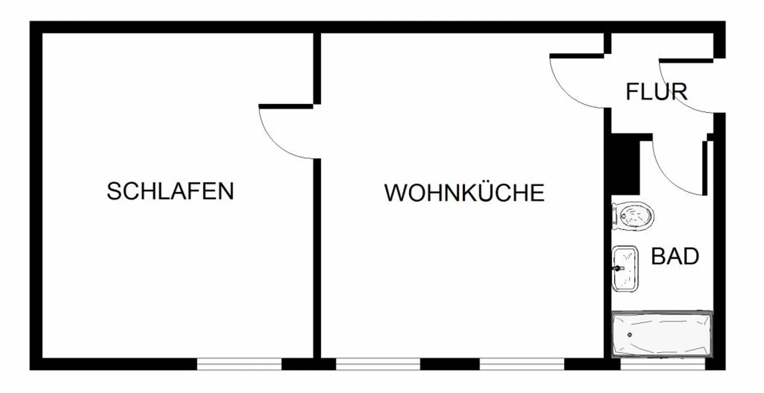 1 Zimmer Wohnung mit 33 m² in Gelsenkirchen – Bild 2