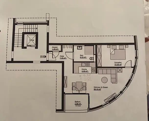 2 Zimmer Wohnung mit 68 m² in Mönchengladbach – Bild 1