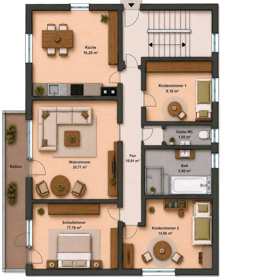 3 Zimmer Wohnung mit 100 m² in Freiburg im Breisgau – Bild 7