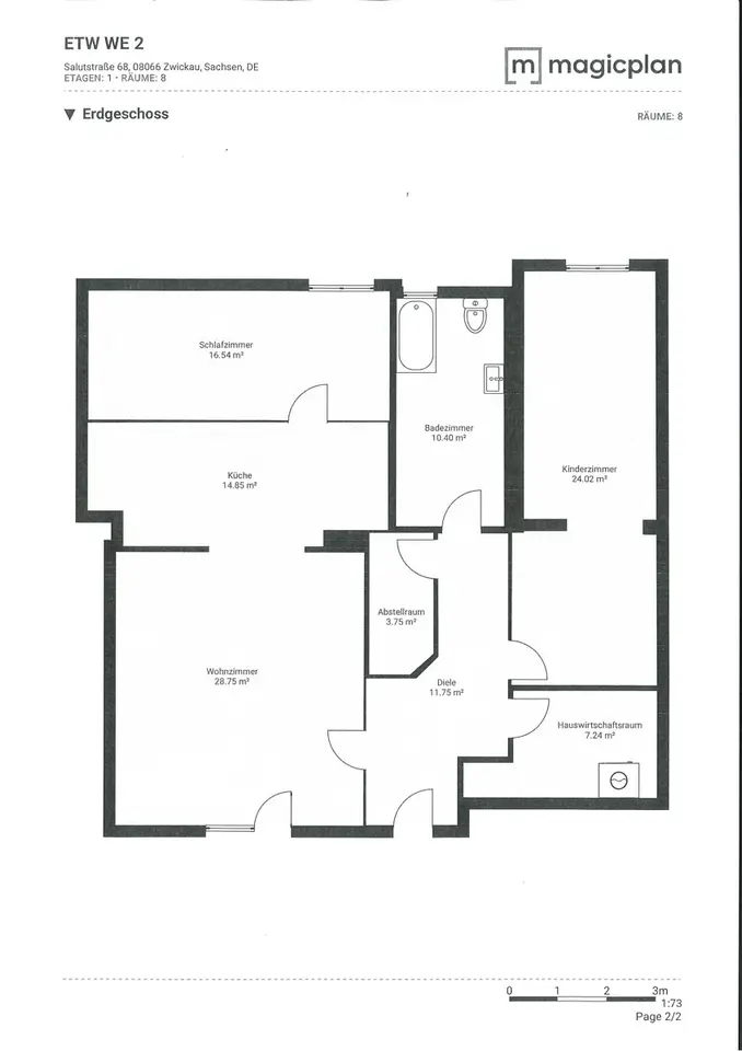 3 Zimmer Wohnung mit 117 m² in Zwickau – Bild 10