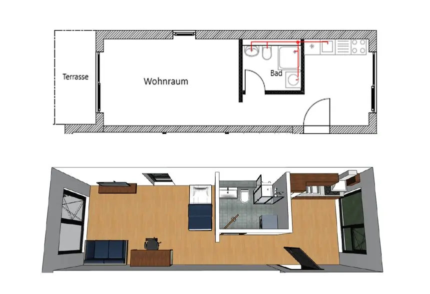 2 Zimmer Wohnung mit 37 m² in Göttingen – Bild 7