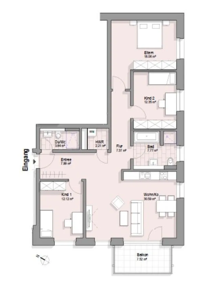 4 Zimmer Wohnung mit 105 m² in Fulda – Bild 6