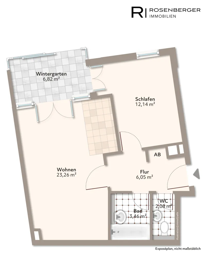 2 Zimmer Wohnung mit 52 m² in Passau – Bild 11