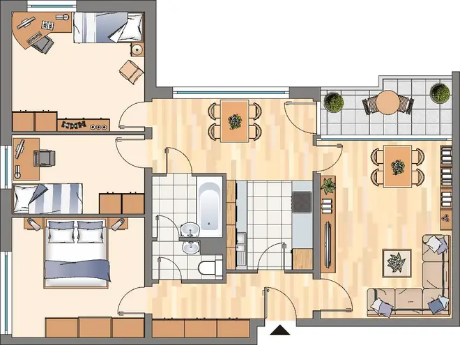 4 Zimmer Wohnung mit 81 m² in Dortmund – Bild 2