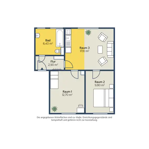 2 Zimmer Wohnung mit 49 m² in Leipzig – Bild 2
