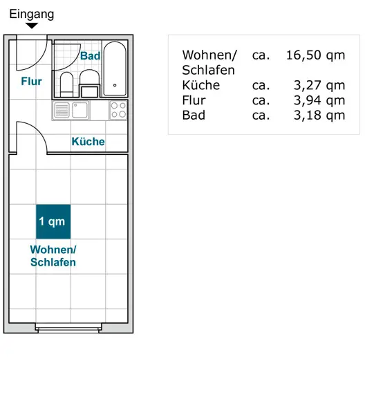 Studio mit 27 m² in Dresden – Bild 5