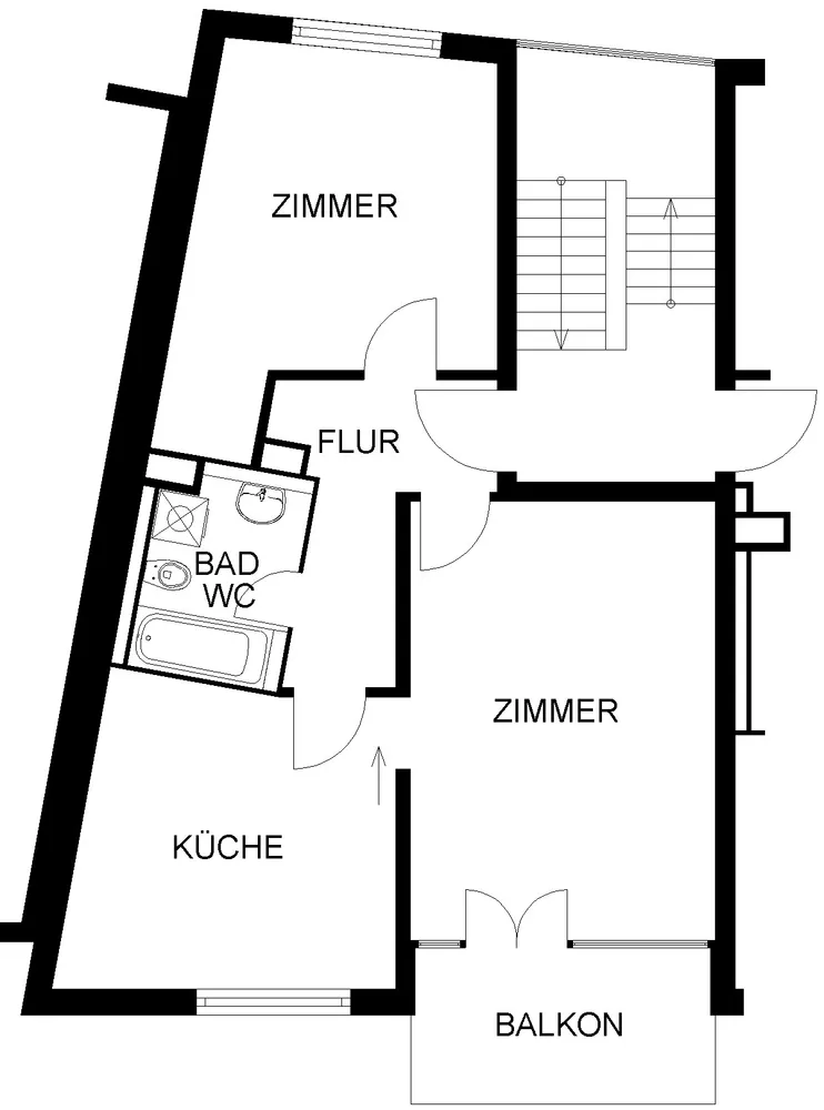 2 Zimmer Wohnung mit 63 m² in Hagen – Bild 2