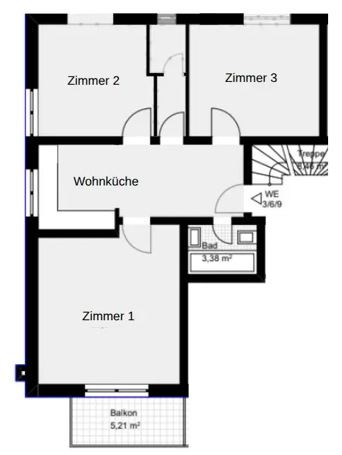 WG-Zimmer mit 24 m² in Düsseldorf – Bild 2