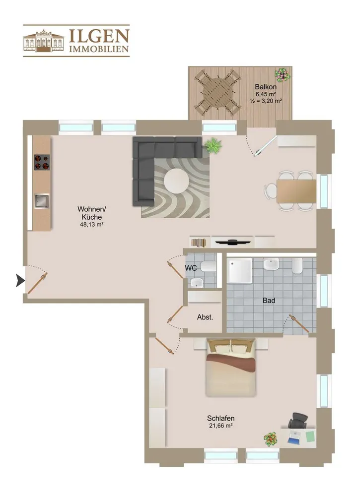 2 Zimmer Wohnung mit 84 m² in Dresden – Bild 11