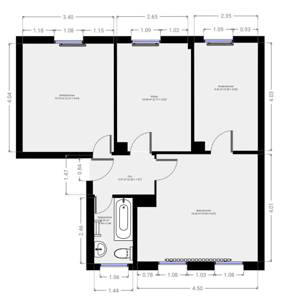 3 Zimmer Wohnung mit 58 m² in Salzgitter – Bild 6