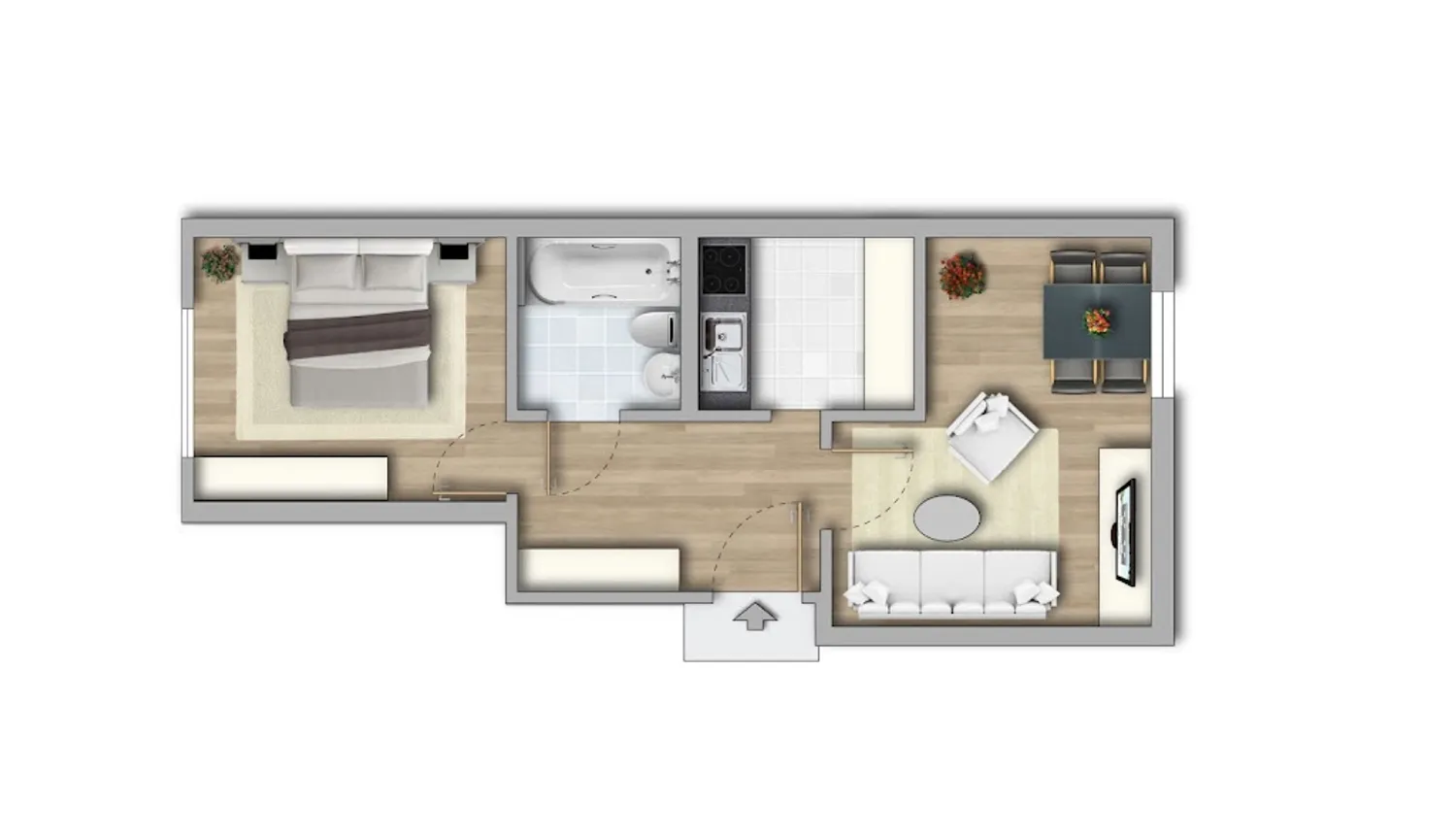 2 Zimmer Wohnung mit 40 m² in Dessau-Roßlau – Bild 6