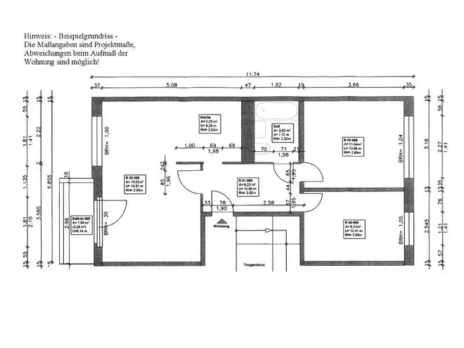 3 Zimmer Wohnung mit 57 m² in Halle (Saale) – Bild 8