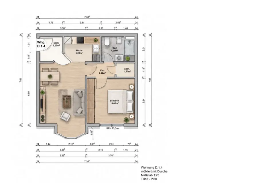2 Zimmer Wohnung mit 50 m² in Stralsund – Bild 10