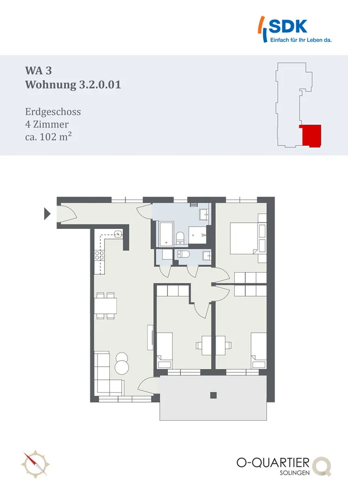 4 Zimmer Wohnung mit 100 m² in Solingen – Bild 12