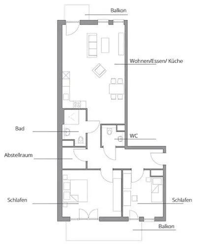 3 Zimmer Wohnung mit 90 m² in Kiel – Bild 6