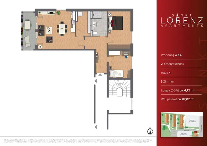 3 Zimmer Wohnung mit 87 m² in Lübeck – Bild 7