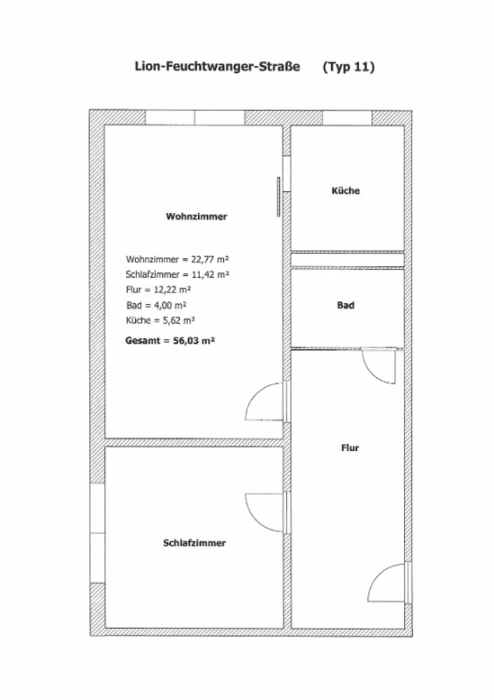 2 Zimmer Wohnung mit 56 m² in Stralsund – Bild 9