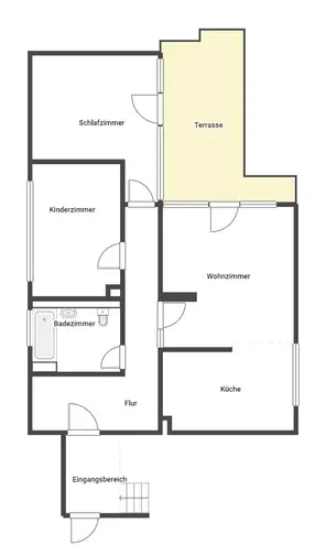 3 Zimmer Wohnung mit 79 m² in Ludwigshafen am Rhein – Bild 1