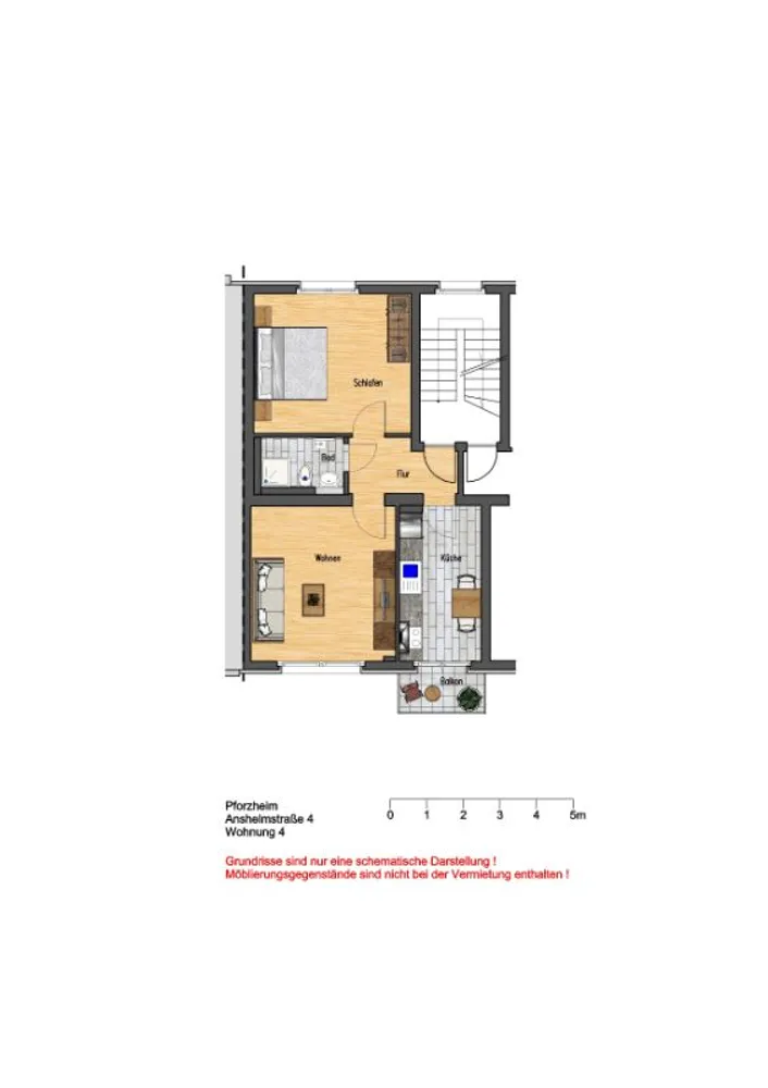 2 Zimmer Wohnung mit 51 m² in Pforzheim – Bild 6