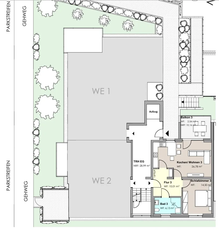 3 Zimmer Wohnung mit 59 m² in Hagen – Bild 3