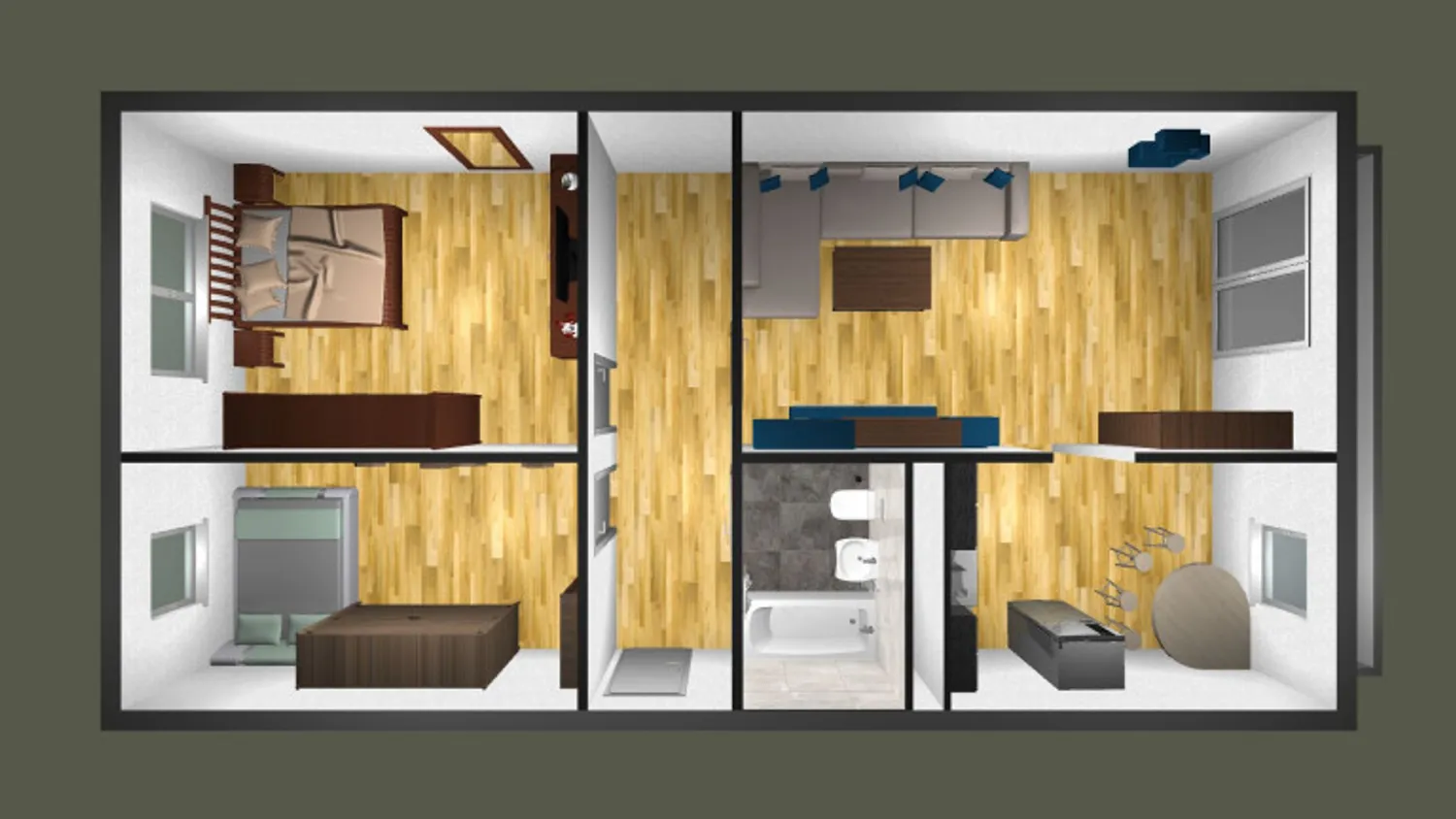 3 Zimmer Wohnung mit 71 m² in Dessau-Roßlau – Bild 2