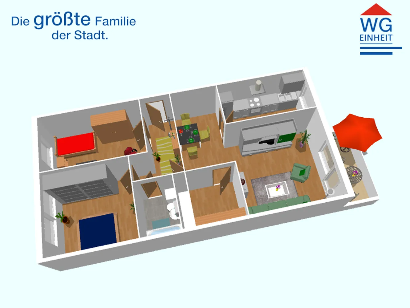 3 Zimmer Wohnung mit 69 m² in Chemnitz – Bild 2