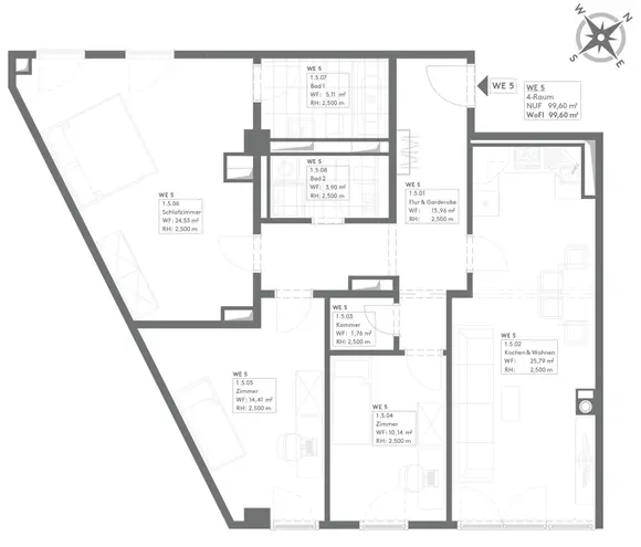 4 Zimmer Wohnung mit 100 m² in Leipzig – Bild 2