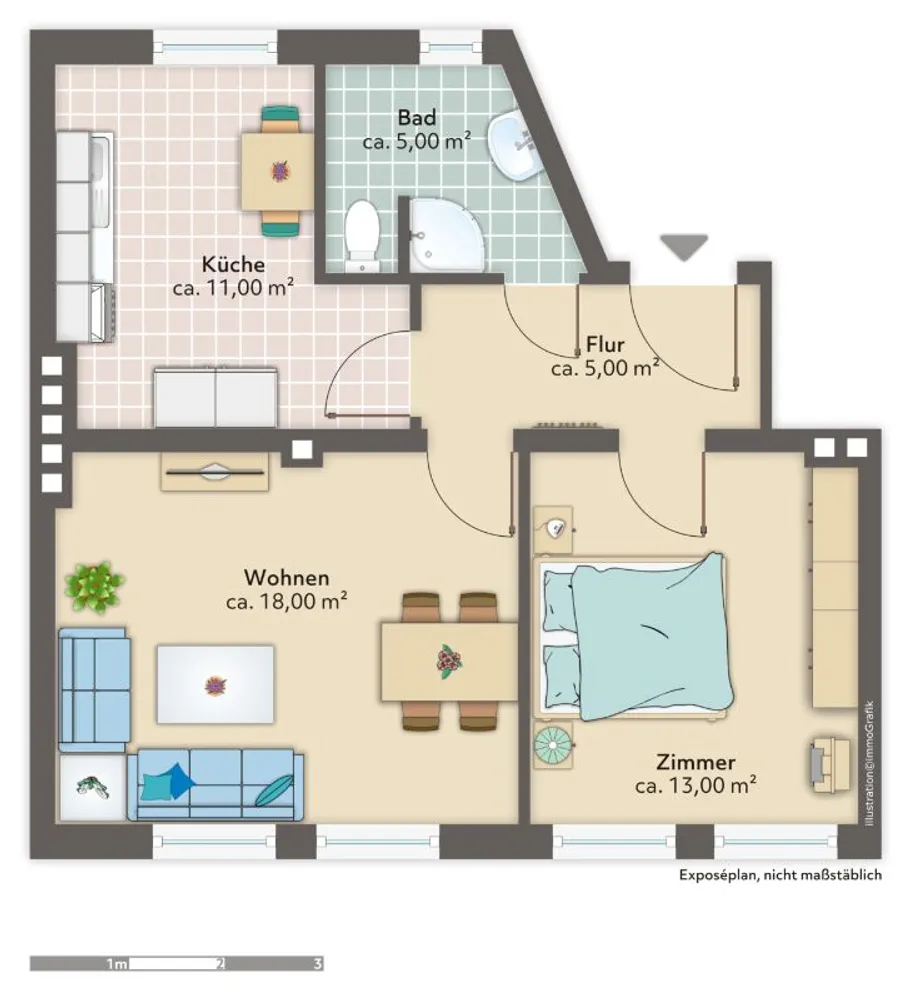 2 Zimmer Wohnung mit 52 m² in Bremerhaven – Bild 9
